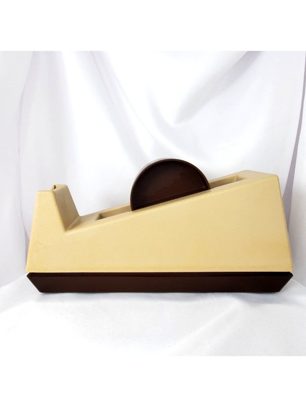 VTG 3M Scotch C-25 Heavy-Duty Desktop Tape Dispenser Beige/Brown Model 28000 USA
